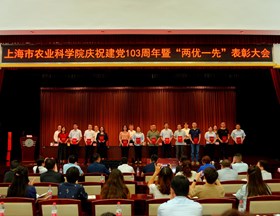 ​我院召开庆祝建党103周年暨“两优一先”表彰大会