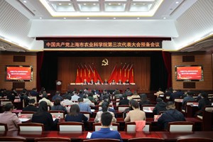 中国共产党上海市农业科学院第三次代表大会预备会议召开